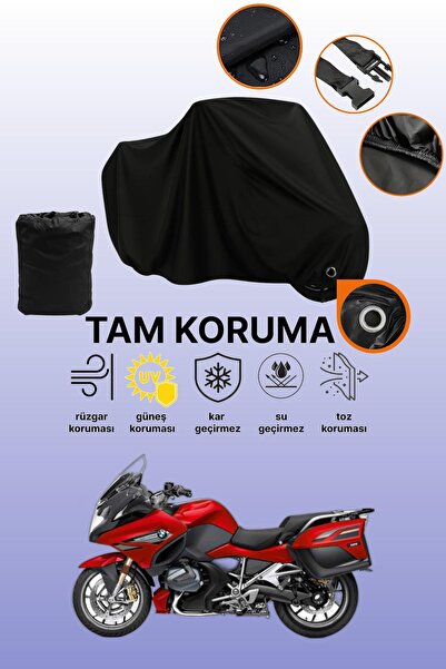 dokaca مظلة دراجة نارية متوافقة مع BMW R 1250 RT متوافقة مع القفل الأسود