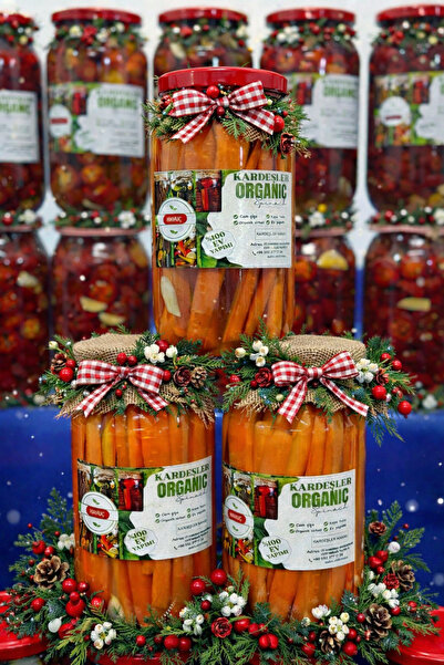 Kardeşler organik Ev yapımı Havuç turşusu 3 adet 4200gr