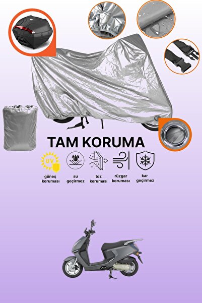 dokaca Gray Tail Bag and Lock Compatible Mondial 125 Lavinia Compatible Motor...
