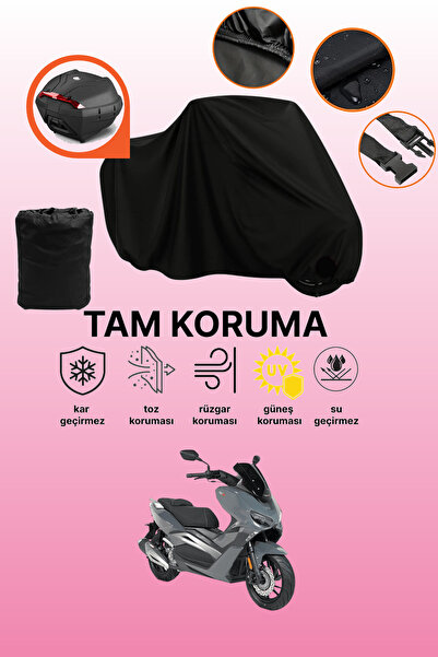 dokaca Rks Vieste 249 Compatible Motorcycle Tarpaulin Compatible with Black R...