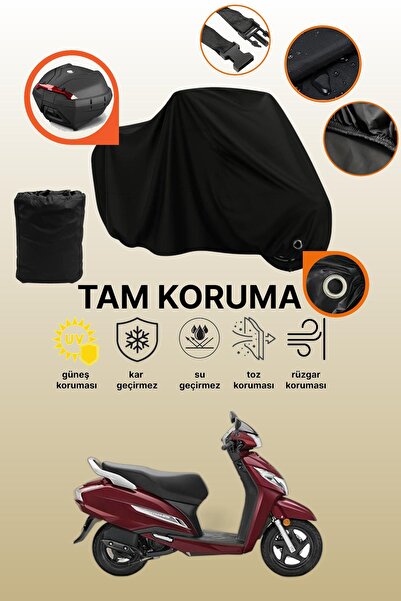 dokaca حقيبة خلفية سوداء وقماش متوافق مع دراجة نارية هوندا أكتيفا 125