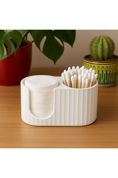 hediyesepetinde Cotton and Swab Organizer – Modern Bathroom Organizer with Do...