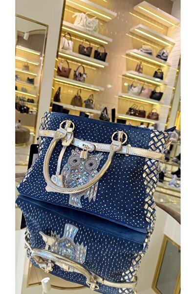 DUYGUSHOESBAG Imported Jean Model Stoned Owl Model Women's Bag -1080-
