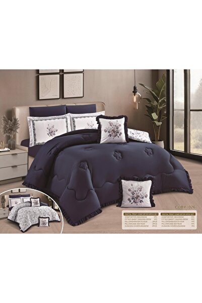 NAJMA Luxurious double-sided ruffled microfiber bedspread set, 8 pieces, 250*...