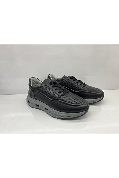 Tardelli 3775 Siyah Hakiki Deri Ortopedik Taban Erkek Ayakkabı