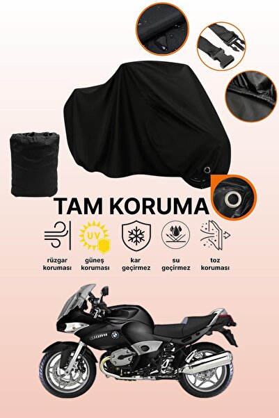 dokaca Black Compatible with Lock Bmw R 1200 St Compatible Motorcycle Tarpaulin