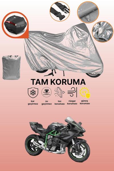 dokaca غطاء محرك متوافق مع كاواساكي نينجا H2 متوافق مع الحقيبة الخلفية باللون...