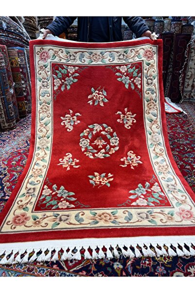 RD RAMAZAN DAĞ EL HALI SANATI El Dokuma Kabartmalı Çin Halısı Birinci Sınıf K...