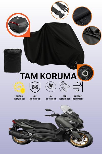 dokaca حقيبة خلفية سوداء وقفل متوافقان مع ياماها X-Max 250 Tech Max المتوافقة...