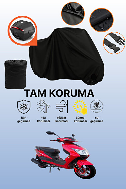 dokaca Motolux Nirvana Pro Compatible Motorcycle Tarpaulin Compatible with Bl...