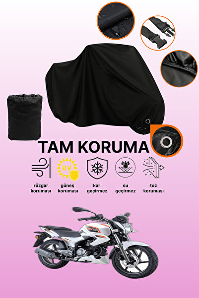 dokaca Rks Titanic 200 Compatible Motorcycle Tarpaulin Compatible with Black ...