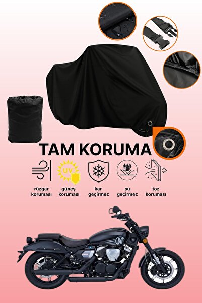 dokaca Mondial 250 Nevada Compatible Motorcycle Tarpaulin Compatible with Bla...