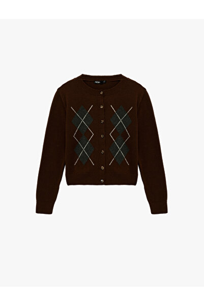 Koton Uzun Kollu Bisiklet Yaka Triko Hırka