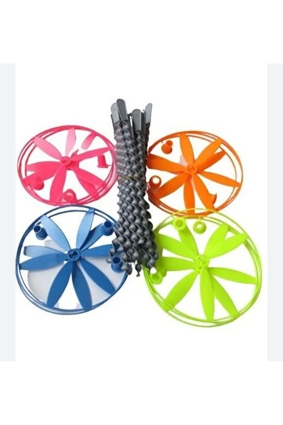 Toys Nostalji Oyuncak Dev Uçan Daire - Dev Ufo Pervane -dev Fırıldak 24 Adet