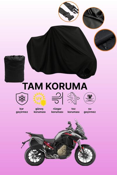 dokaca Black Tail Bag and Lock Incompatible Ducati Multistrada V4 Rally Compa...