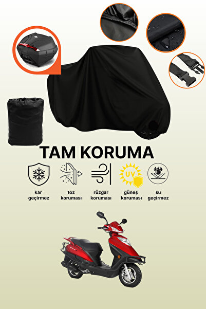 dokaca حقيبة خلفية سوداء متوافقة مع قماش الدراجات النارية المتوافق مع كوبيا ن...