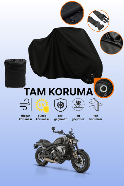 dokaca Rks Srv700 Compatible Motorcycle Tarpaulin Compatible with Black Lock