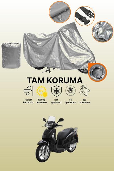 dokaca غطاء محرك متوافق مع Kymco People S 200 متوافق مع القفل الرمادي