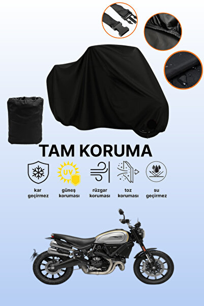 dokaca حقيبة خلفية سوداء وقفل غير متوافقة مع دراجة دوكاتي سكرامبلر 1100 برو ا...