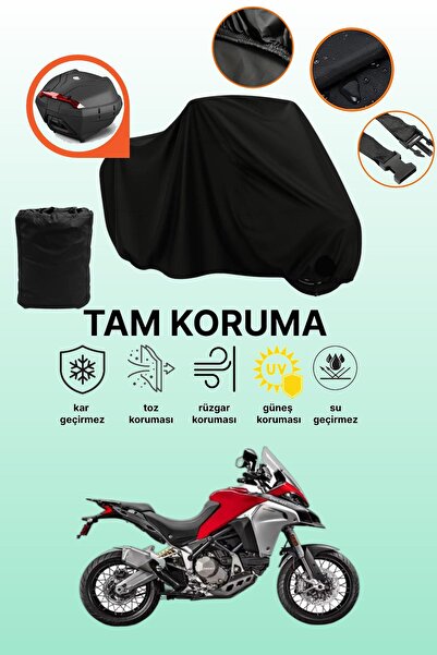 dokaca حقيبة خلفية سوداء متوافقة مع دراجة نارية دوكاتي مولتيسترادا 1200 إندور...