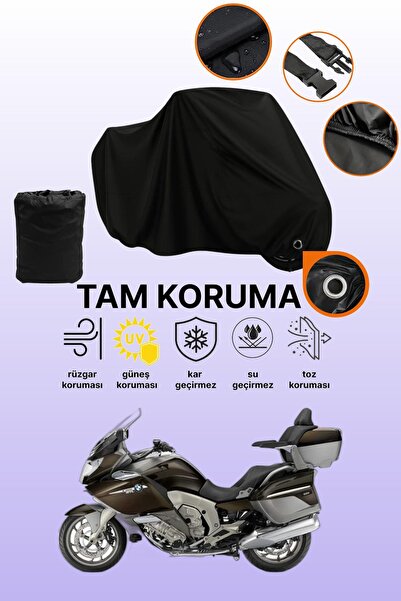 dokaca مظلة دراجة نارية متوافقة حصريًا مع BMW K 1600 GTL متوافقة مع القفل الأسود