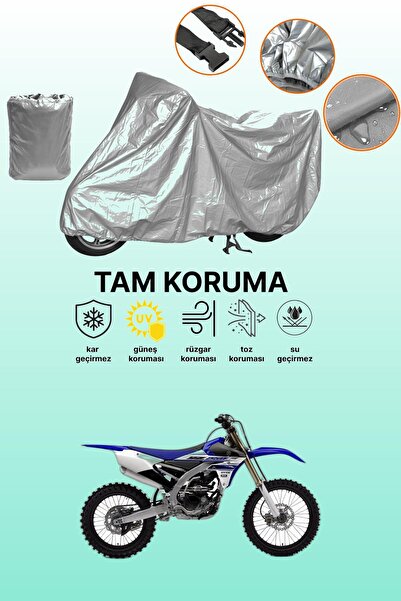 dokaca حقيبة خلفية رمادية اللون وقفل غير متوافقة مع ياماها YZ 250 F، قماش متو...