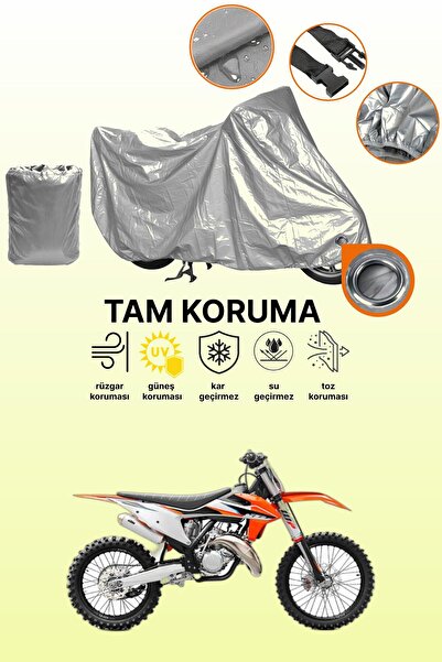 dokaca غطاء محرك متوافق مع KTM 125 SX متوافق مع غطاء المحرك باللون الرمادي