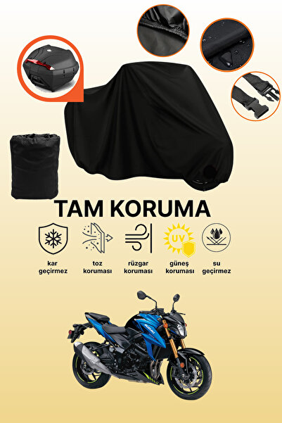 dokaca حقيبة خلفية سوداء متوافقة مع دراجة نارية سوزوكي GSX-S 750 ABS المتوافق...