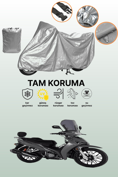 dokaca Gray Tail Bag and Lock Incompatible Kuba Cristal 50 Compatible Motorcy...