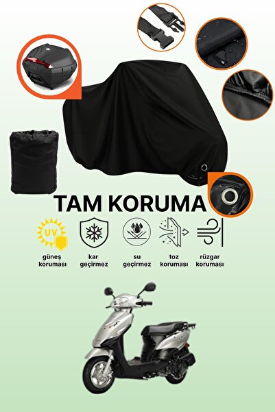 dokaca حقيبة خلفية سوداء وقماش متوافق مع قفل كوبا كارجو للدراجات النارية