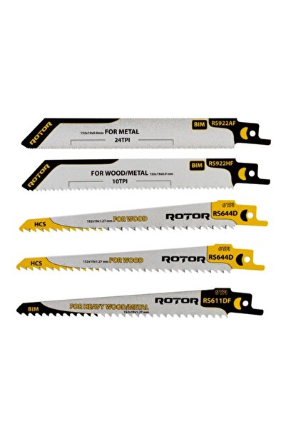 Rotor RSS 1 Set 5 Saw Blades for Wood/Metal