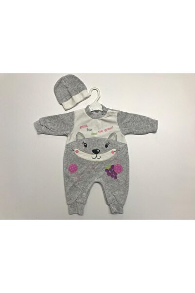 Baby Slon Kids Clup Kışlık kadife kedi nakışlı omuzdan çıtçıt kapamalı bisikl...