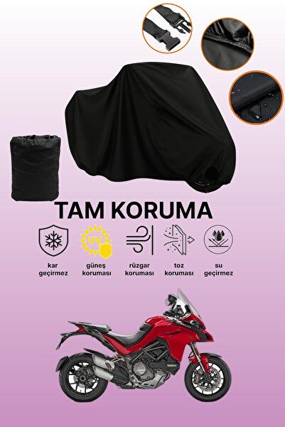 dokaca حقيبة خلفية سوداء متوافقة مع دراجة نارية دوكاتي مولتيسترادا 1260 إس، غ...