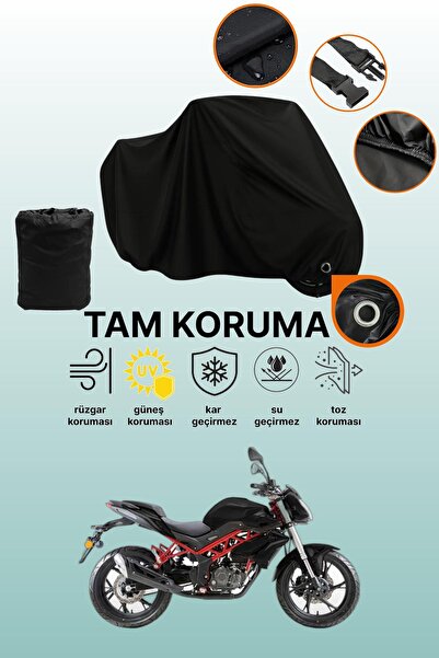 dokaca قماش دراجة نارية متوافق مع Benelli BN 125 متوافق مع القفل الأسود