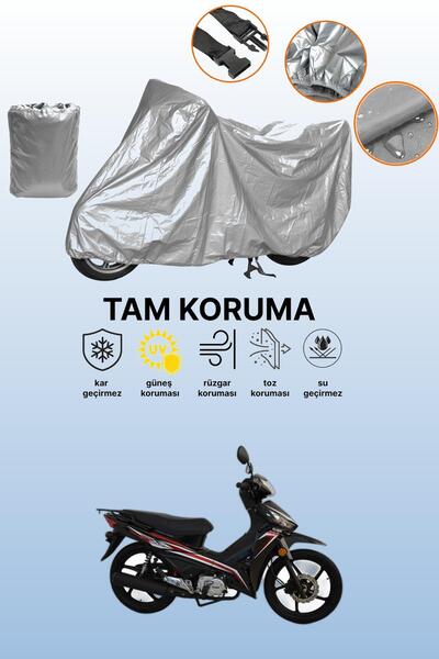 dokaca حقيبة خلفية رمادية اللون وقماش دراجة نارية متوافق مع Kuba Reiz 100