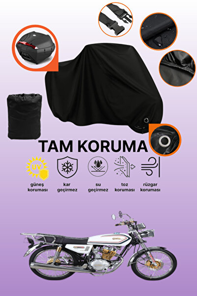 dokaca حقيبة خلفية سوداء وقفل متوافقان مع قماش دراجة نارية Kuba Cheetah 125R ...