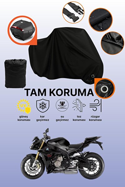 dokaca Black Tail Bag and Lock Compatible Bmw S 1000 R Compatible Motorcycle ...