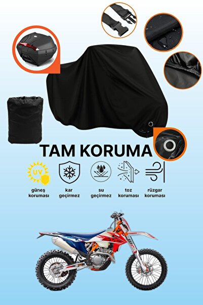 dokaca حقيبة خلفية سوداء وقفل متوافقان مع KTM 250 EXC Six Days TPI، قماش دراج...