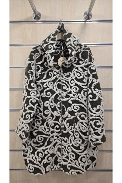 Park Moda Felt Coat with Embossed Pattern