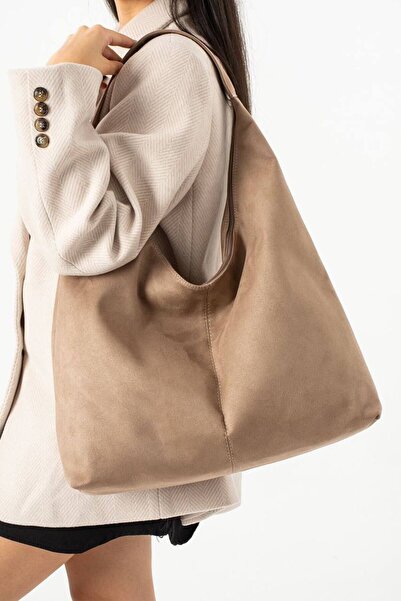 Mortanya Milas Premium Large Size Suede Women's Shoulder Bag