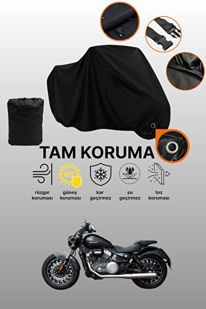 dokaca مظلة دراجة نارية متوافقة مع يوكي بيندا روك 250 متوافقة مع القفل الأسود