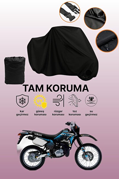 dokaca حقيبة خلفية سوداء وقفل غير متوافقة مع ياماها دي تي 125 آر، قماش متوافق...