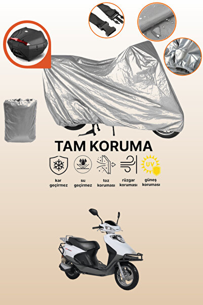 dokaca حقيبة خلفية وقفل رمادي متوافقة مع قماش الدراجة النارية المتوافق مع Kub...