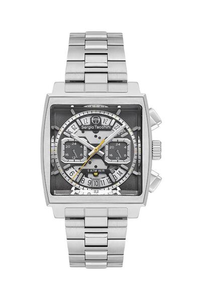 Sergio Tacchini St.1.10460-5 Square Dial Functions Active Metallic Color Men'...