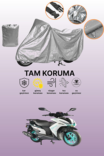 dokaca Gray Tail Bag and Lock Incompatible Motolux Mw46 Compatible Motorcycle...