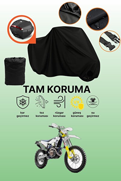 dokaca حقيبة خلفية سوداء متوافقة مع قماش الدراجات النارية المتوافق مع Husqvar...