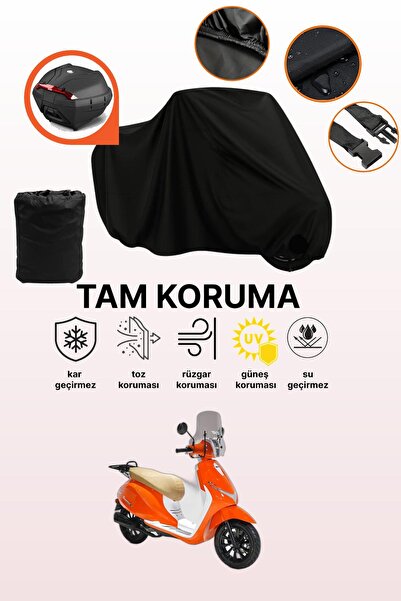 dokaca Rks Premium 125 Compatible Motorcycle Tarpaulin Compatible with Black ...