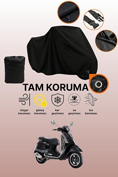 dokaca قماش دراجة نارية متوافق مع Vespa GTS 250 متوافق مع القفل الأسود