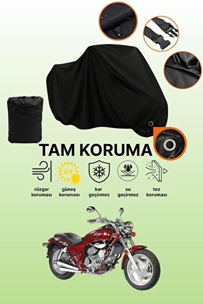 dokaca غطاء دراجة نارية متوافق مع Kymco Venox 250 متوافق مع القفل الأسود