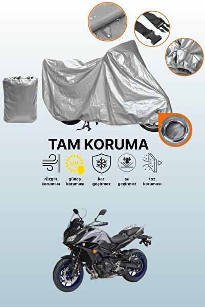 dokaca غطاء محرك متوافق مع ياماها تريسر 900 متوافق مع غطاء المحرك باللون الرمادي